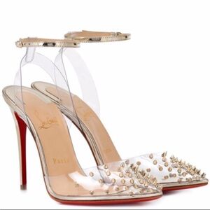 Christian Louboutin Transparent PVC Studded Heels